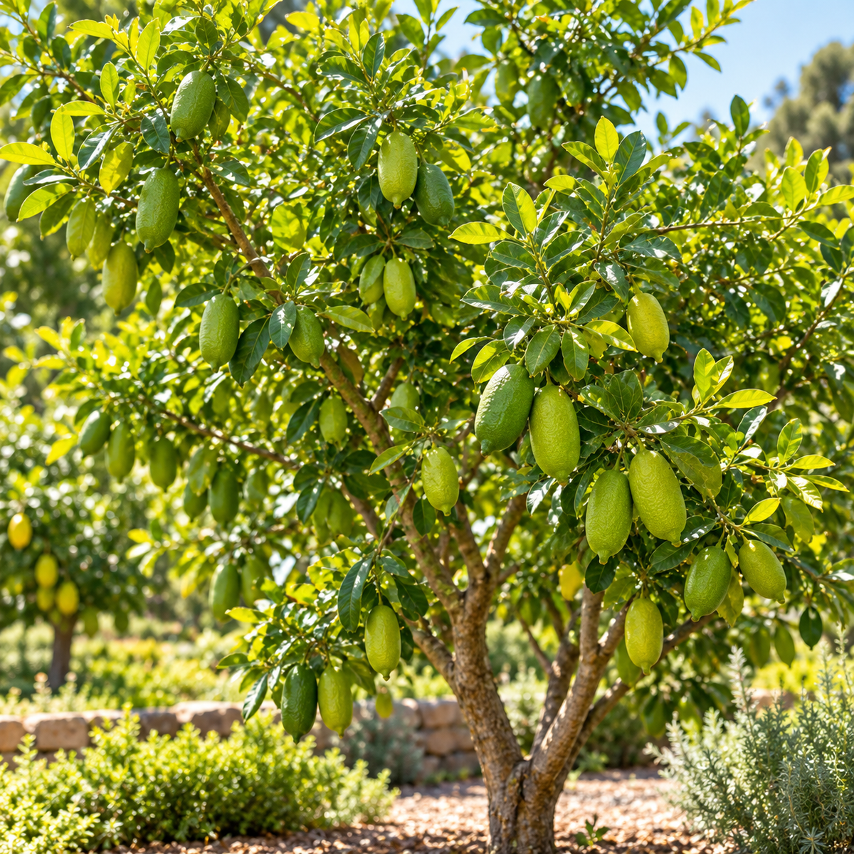 Green Finger Limes Fresh Trees | 1 Gallon Live Potted Citrus Plant | Unique, Juicy Citrus Trees for Indoor & Outdoor Spaces (No Ship to CA,HI,AK)