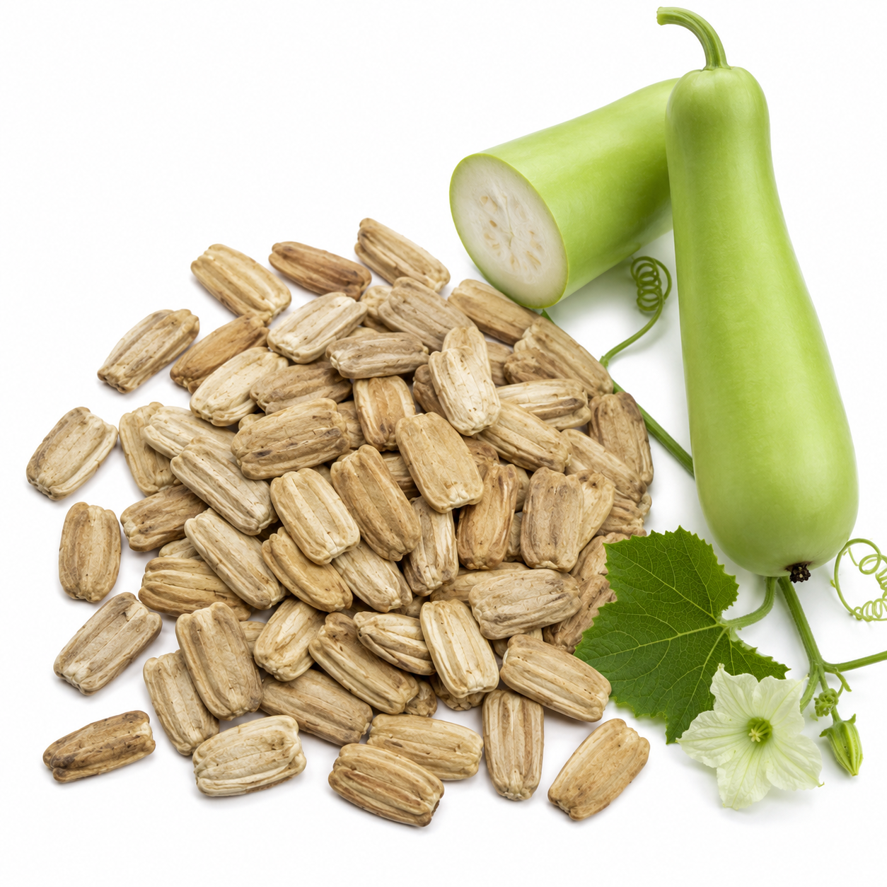 Bottle Gourd Seeds for Planting, 25 Pcs, Non GMO, High Yield Vegetable Seeds, Climbing Vine for Garden Trellis