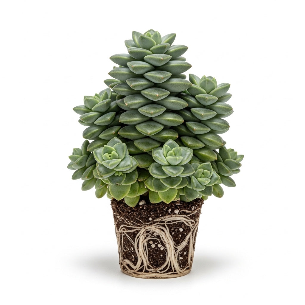 Live Succulent Crassula, Buddha's Temple Succulent in 2 Inch Pot, Low Maintance, Perfect for Indoor Accent Décor, Minimalist Spaces & Gift Giving