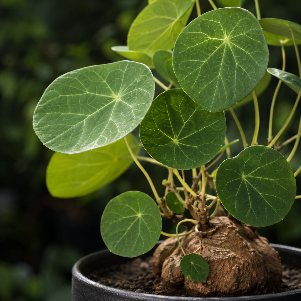 Stephania Cephalantha Plant, 3 – 3.5" Caudex Stephania Erecta Bulb, Easy-to-Grow Indoor Vine Houseplant, Ideal for Home & Office Displays