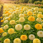 100 Zinnia Seeds Mix, Non-GMO Zinnia elegans, High Yield, Easy to Grow, Vibrant Colorful Flower Mix for Cut Garden