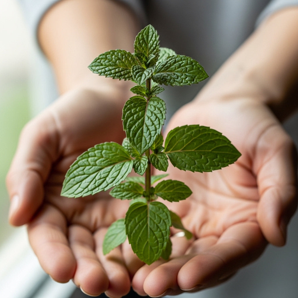 2 Chocolate Mint Plant, 3" Pot, Fresh Herb Plants Live, Mint Plants for Inside Windowsills or Outdoor Garden Beds