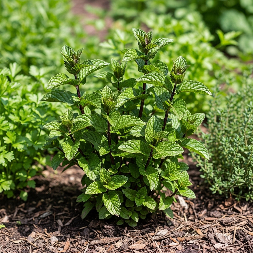 2 Chocolate Mint Plant, 3" Pot, Fresh Herb Plants Live, Mint Plants for Inside Windowsills or Outdoor Garden Beds