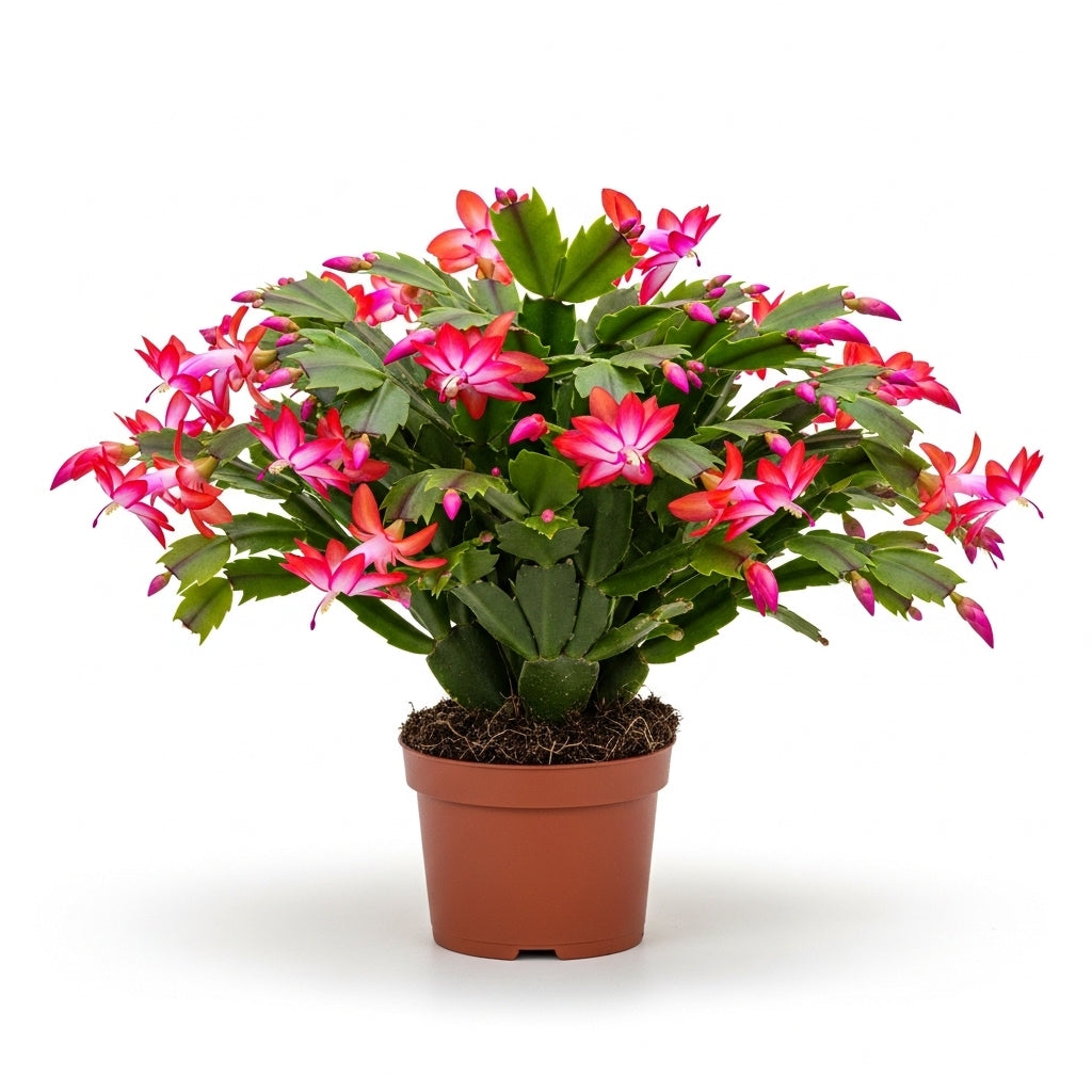Christmas Cactus Plants Live in 4" Inch Pot | Unique Christmas Cactus Live Plants | Low-Maintenance Indoor Houseplant | Great Holiday Gift for Plant Lovers