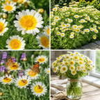 1500 Garland Daisy Seeds, Heirloom, Easy to Grow, Non-GMO Fast Growing Crown Daisy, Prolific Cut-and-Come-Again Edible Flower Bush, for Pots and Veggie Patches