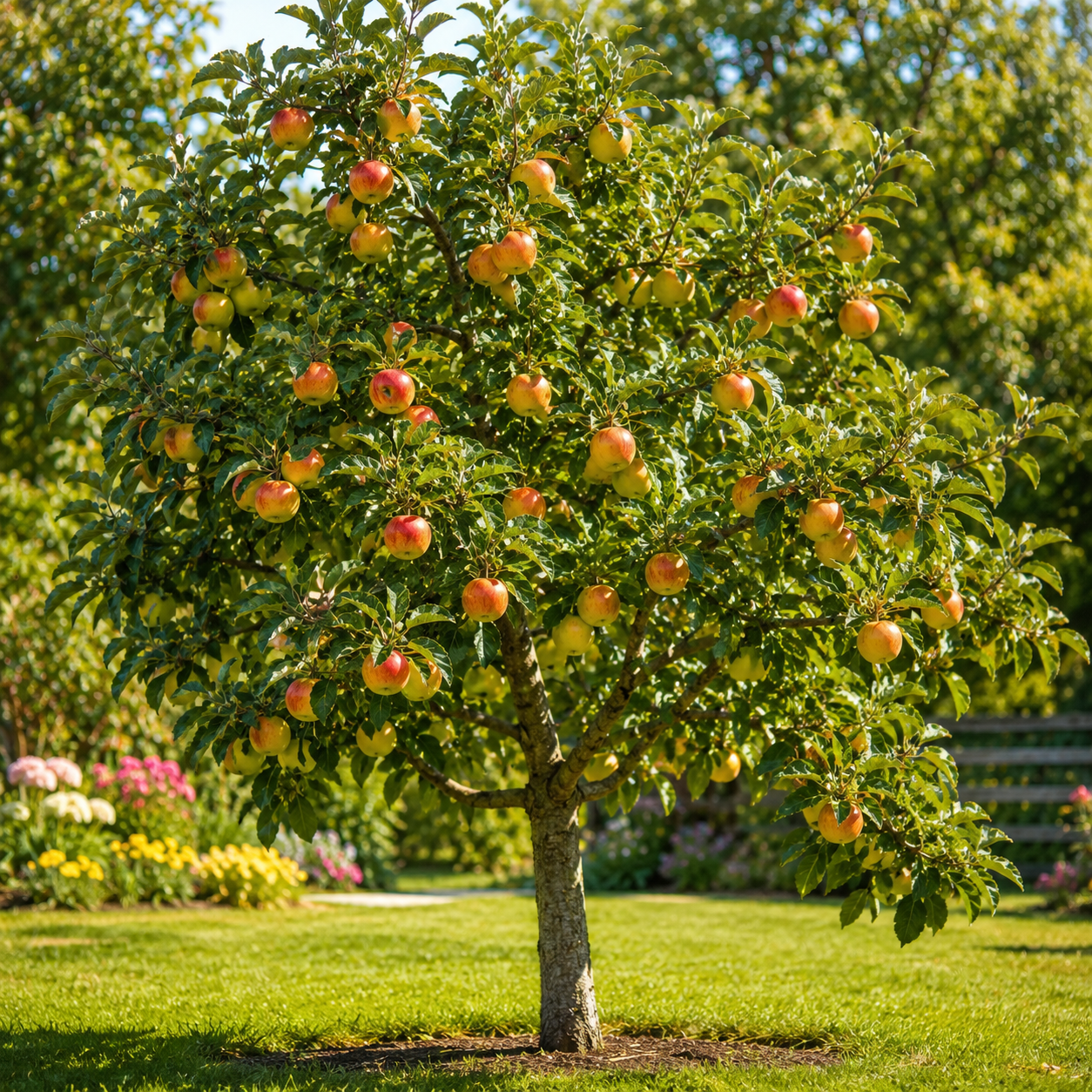Apple Tree Live Plant in 3 Gallon Pot, Fast Growing Zestar Apple Trees Live Plants Ready to Fruit, Perfect for Home Backyard and Garden (No Ship to CA, HI, AK)