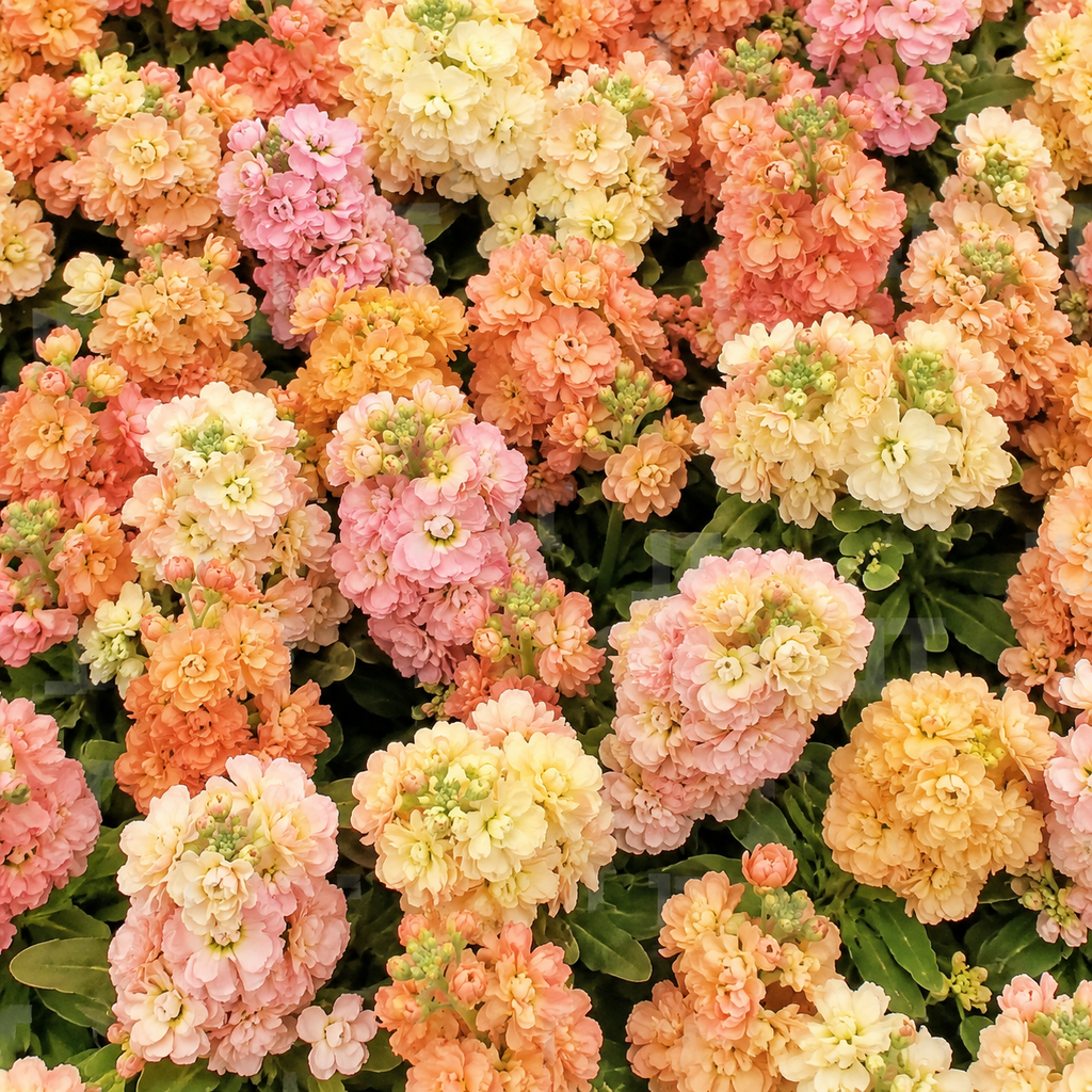 100 Katz Apricot Stock Seeds, Matthiola Incana, Heirloom, High-Yield, Sweet-Scented Peach Cut Flower, Ideal for Elegant Wedding Bouquets and Modern Floral Arrangements