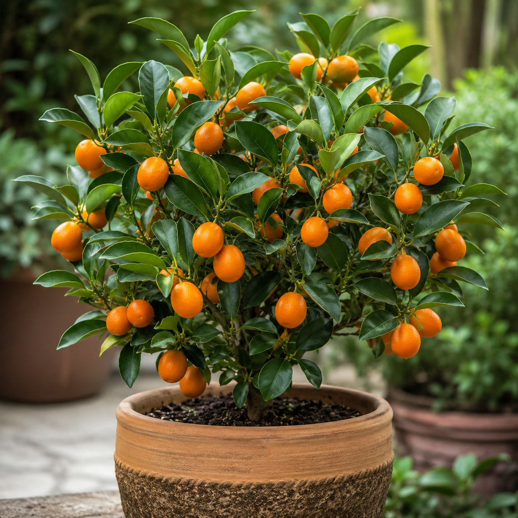 (No Ship to CA, HI, AK) Meiwa Kumquat Tree Live Plants in 1 Gallon Pot | Fresh Sweet Kumquats | Fragrant Citrus Blooms | Versatile Live Fruit Trees for Outdoor or Patio Planting
