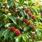 Arabica Coffee Live Plant, 2-3 Feet Tall in 3 Gallon Pot, Glossy Evergreen Houseplant for Indoor Decor and Kitchen Gardens (No Ship to CA, HI, AK)