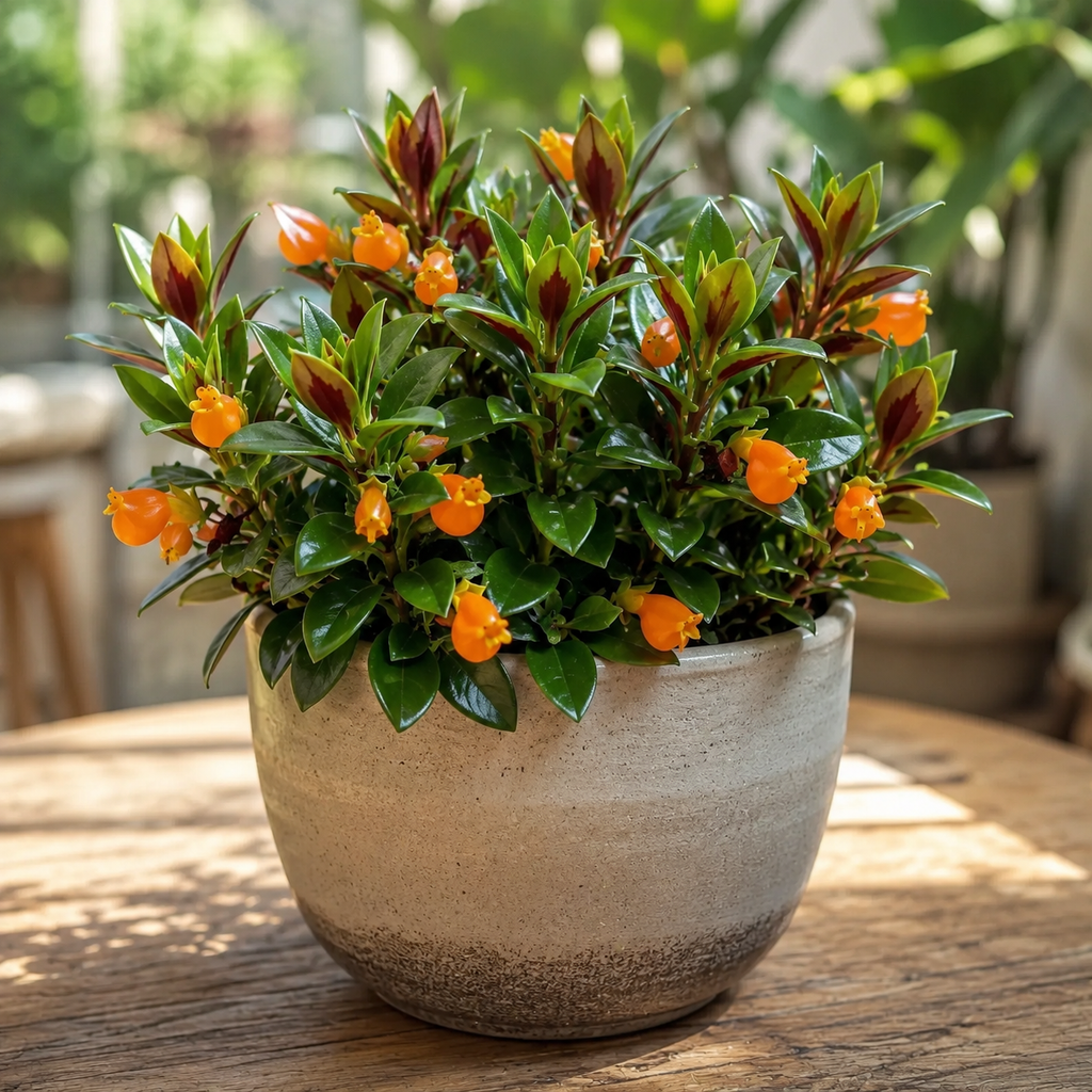 Goldfish Plant Live – 4 Inch Live Potted Houseplant | Trailing Indoor Plant with Orange Blooms