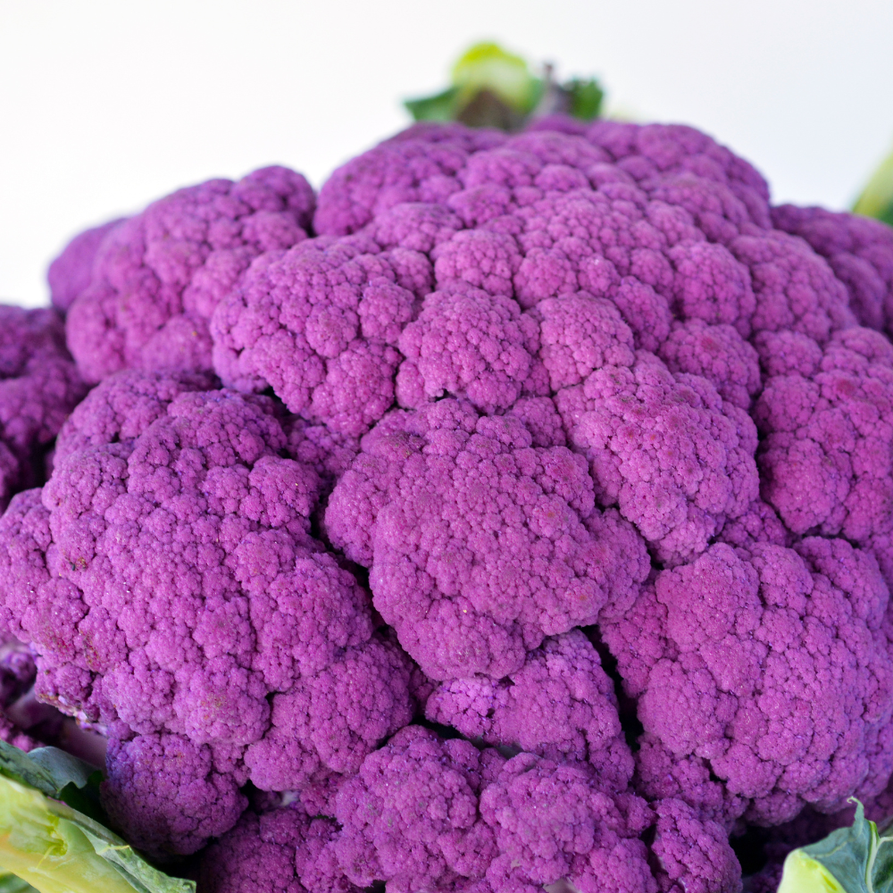 200 Purple Cauliflower Seeds, Non GMO, Easy to Grow Vegetable Seeds, Sweet Aromatic Violet Heads, Ideal for Outdoor Gardens