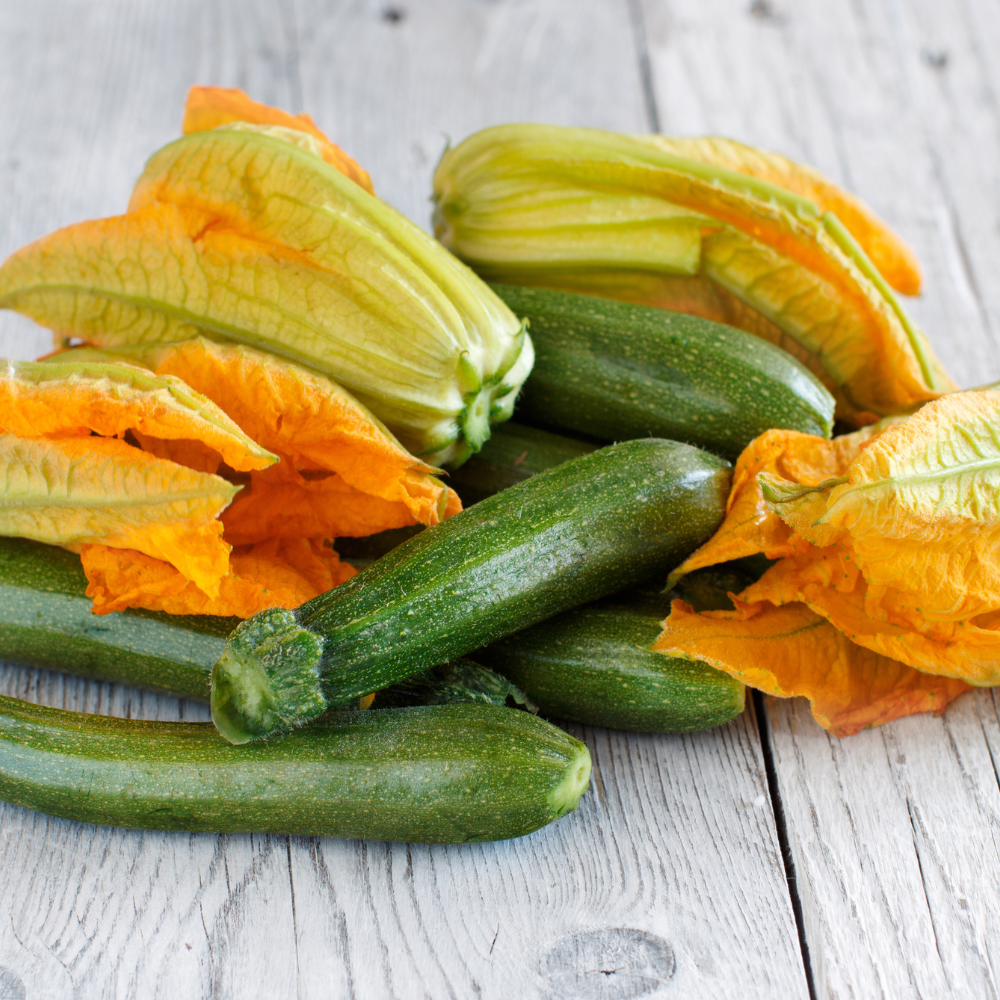 25 Dark Green Zucchini Seeds, Non GMO, Heirloom, High-Yield Summer Squash Seeds, for Pots, Containers & Gardens