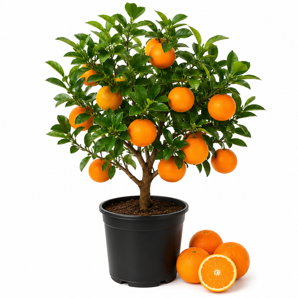 Hamlin Orange Tree for Planting | 1 Gallon Live Citrus Plant | Easy-Grow Edible Fruit Tree for Home Gardens & Patios (No Ship to CA,HI,AK)
