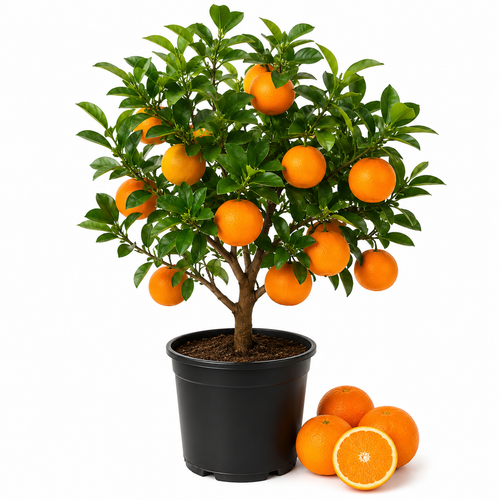Blood Orange Trees Live Plants | 1 Gallon Potted Citrus Tree | Sweet Juicy Fruit for Cooking Juicing & Home Gardening (No Ship to CA,HI,AK)