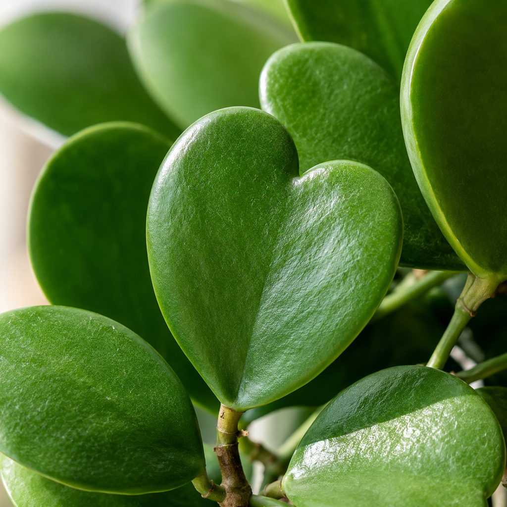 Hoya Kerrii Heart Plant Live in 4" Pot | Low Maintenance Heart-Shaped Succulent | Established Root System for Windowsills and Desks