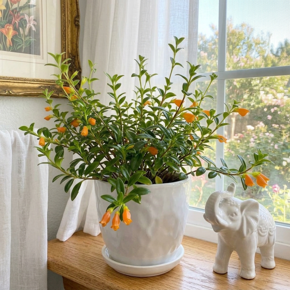 Goldfish Plant Live – 4 Inch Live Potted Houseplant | Trailing Indoor Plant with Orange Blooms