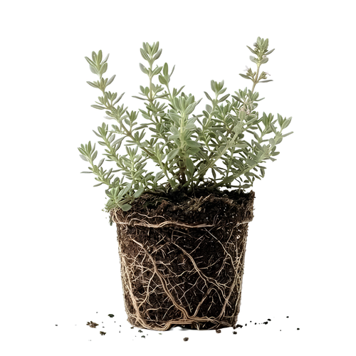 Thyme Plant, French Thyme Herb,4" Tall, Aromatic Culinary Herb, Well-Rooted, Drought Tolerant & Cold-Hardy Edible Plant
