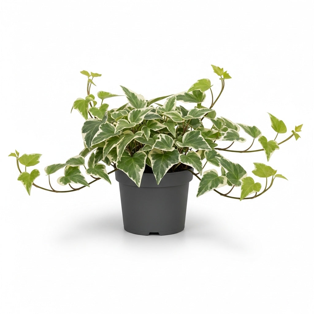 Glacier English Ivy Live Plant in 4 Inch Pot | Variegated English Ivy Indoor Plant with Silver-Green Leaves | Easy-Care Glacier Ivy Houseplant for Hanging Baskets, Shelves & Home Décor