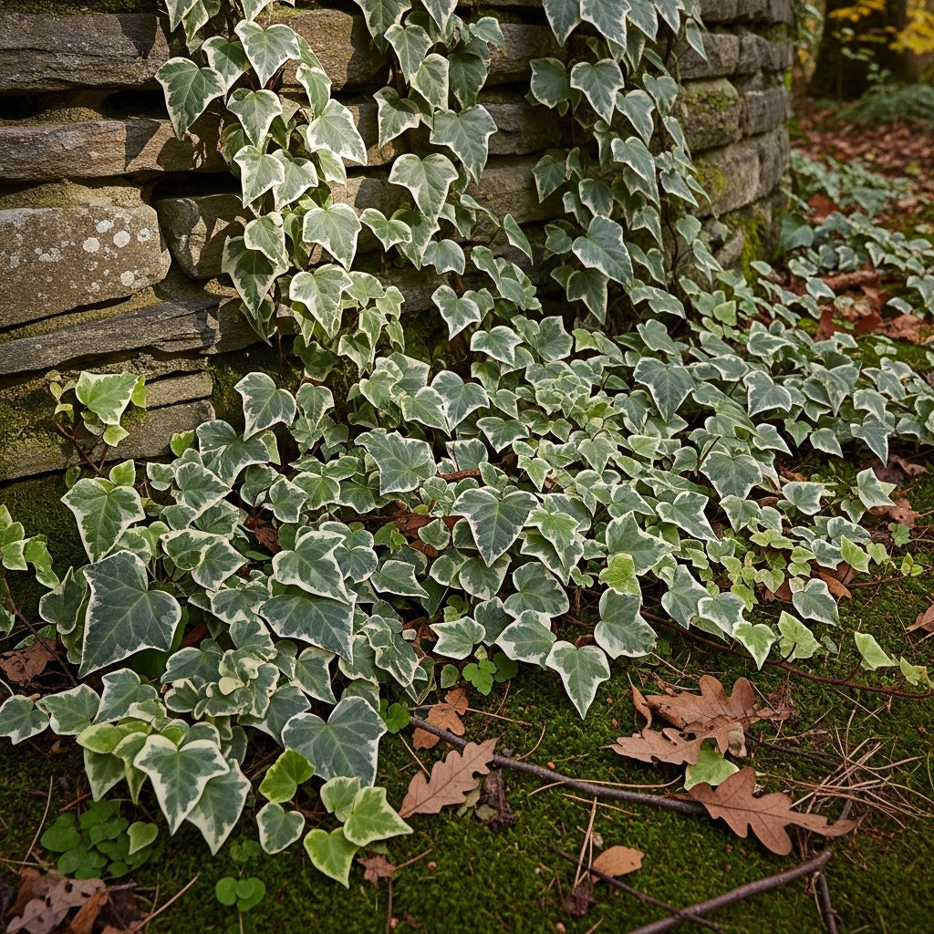 Glacier English Ivy Live Plant in 6 Inch Pot | Real English Ivy Plant Live | Trailing Plant & Climbing Vine | Easy Care Houseplant for Home & Office