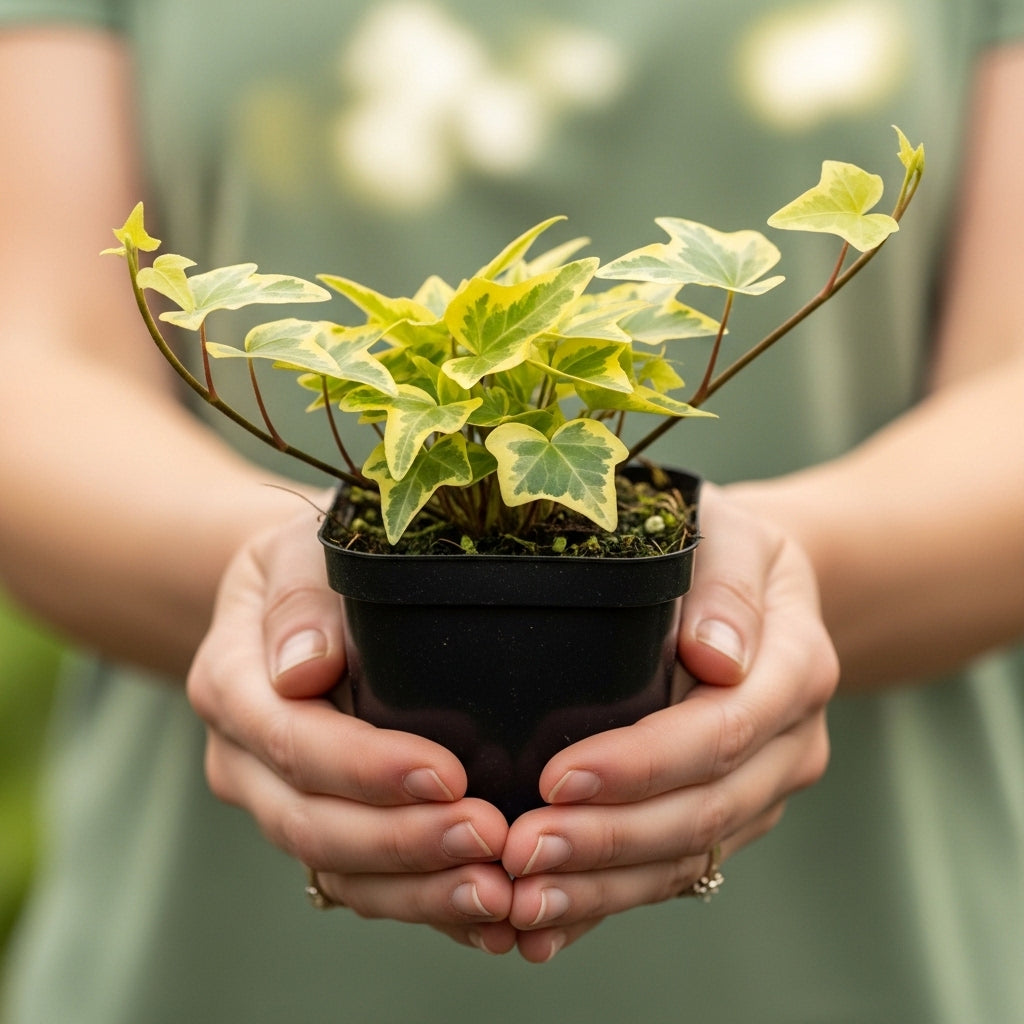 Gold Child English Ivy Indoor Plant in 4” Inch Pot | Fast-Growing Live English Ivy Plant for Indoor Décor | Classic Gold Child English Ivy Houseplant for Hanging Pots & Indoor Landscaping