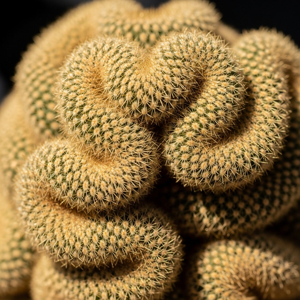 Golden Brain Cactus Trees in 3.5" Inch Pots for Planting | Rare & Unique Live Cactus Plants | Suitable for Indoor & Office Displays