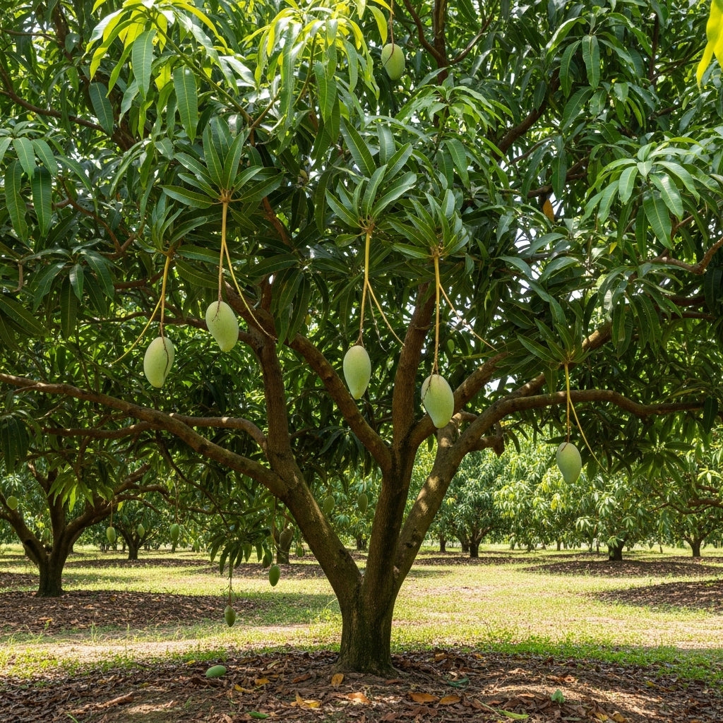 (No Ship to CA, HI, AK) Grafted NAM Doc Mai Yellow Mango Plant 2.5–3 Ft | Live Mango Fruit Tree | Fast-Growing Tropical Variety for Outdoor Growing & Container Gardening