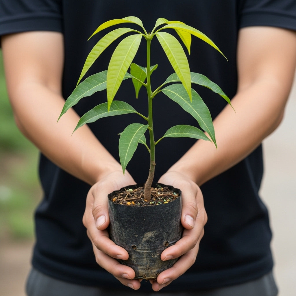 (No Ship to CA, HI, AK) Grafted NAM Doc Mai Yellow Mango Plant 2.5–3 Ft | Live Mango Fruit Tree | Fast-Growing Tropical Variety for Outdoor Growing & Container Gardening