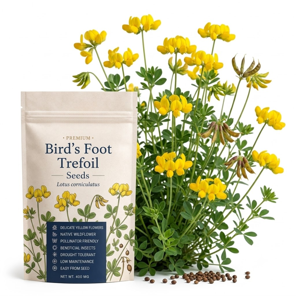 600 Pcs Birdsfoot Trefoil Seeds for Planting Outdoors, Grow Robust, Easy to Care Creeping Yellow Flowers for Yard Borders