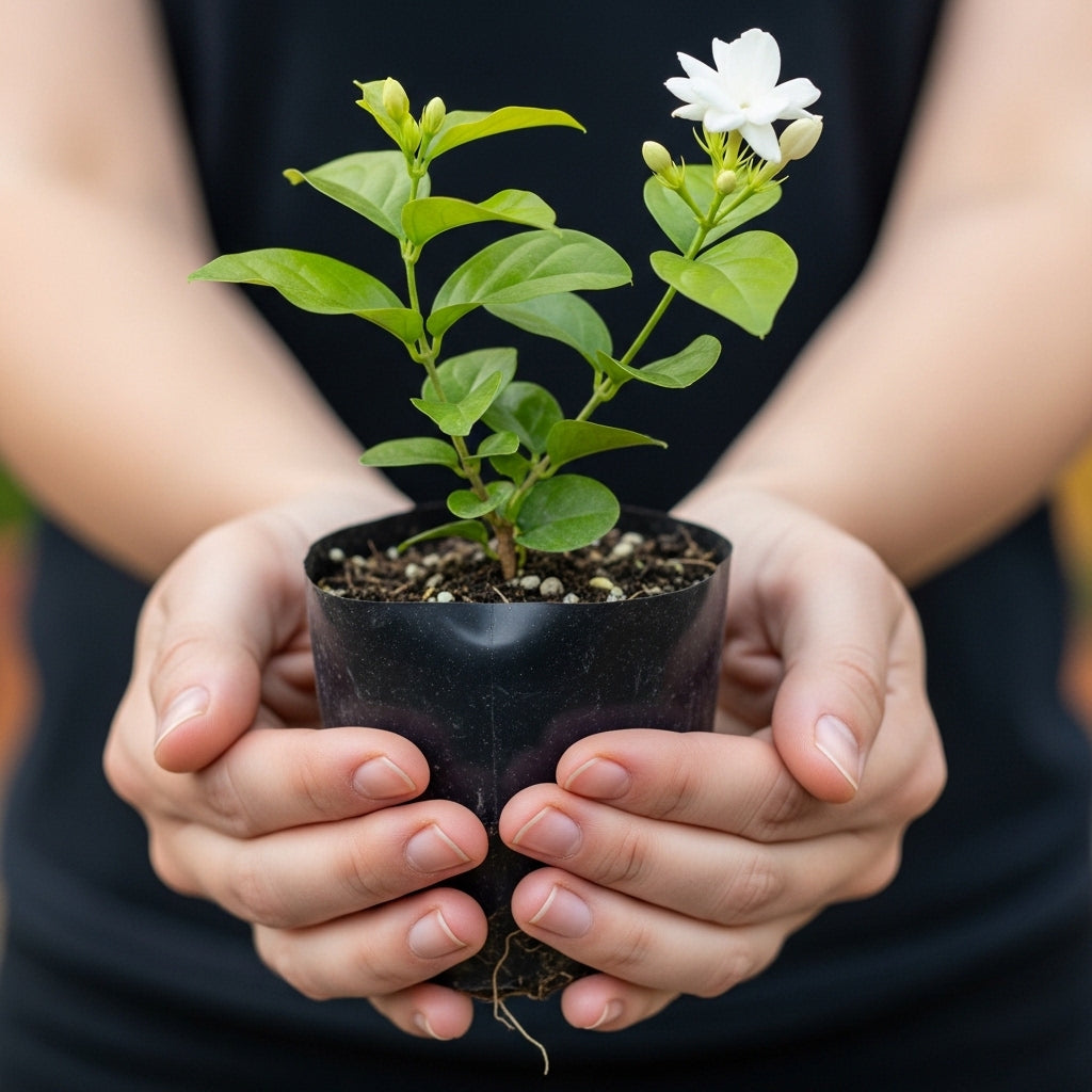 Maid of Orleans Jasmine Plant Live in 4 Inch Pot | Fragrant White-Blooming Jasmine | Easy to Grow Live Jasmine Plant for Indoor Home Décor
