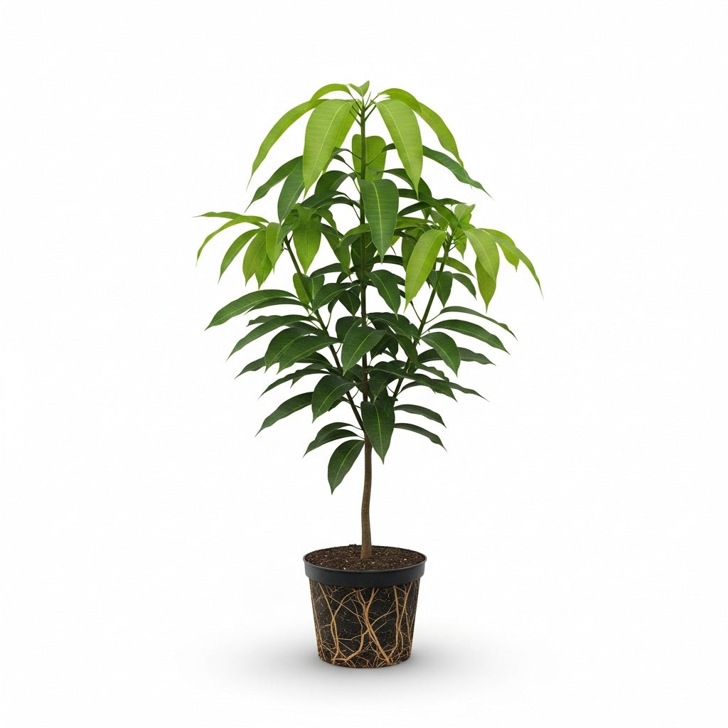 (No Ship to CA, HI, AK) Mallika Mango Tree Live Plant | Fruit Tree 2.5–3 Ft Tall for Planting| Premium Tropical Mango Plant for Patio Containers, Yard Planting & Garden Landscapes