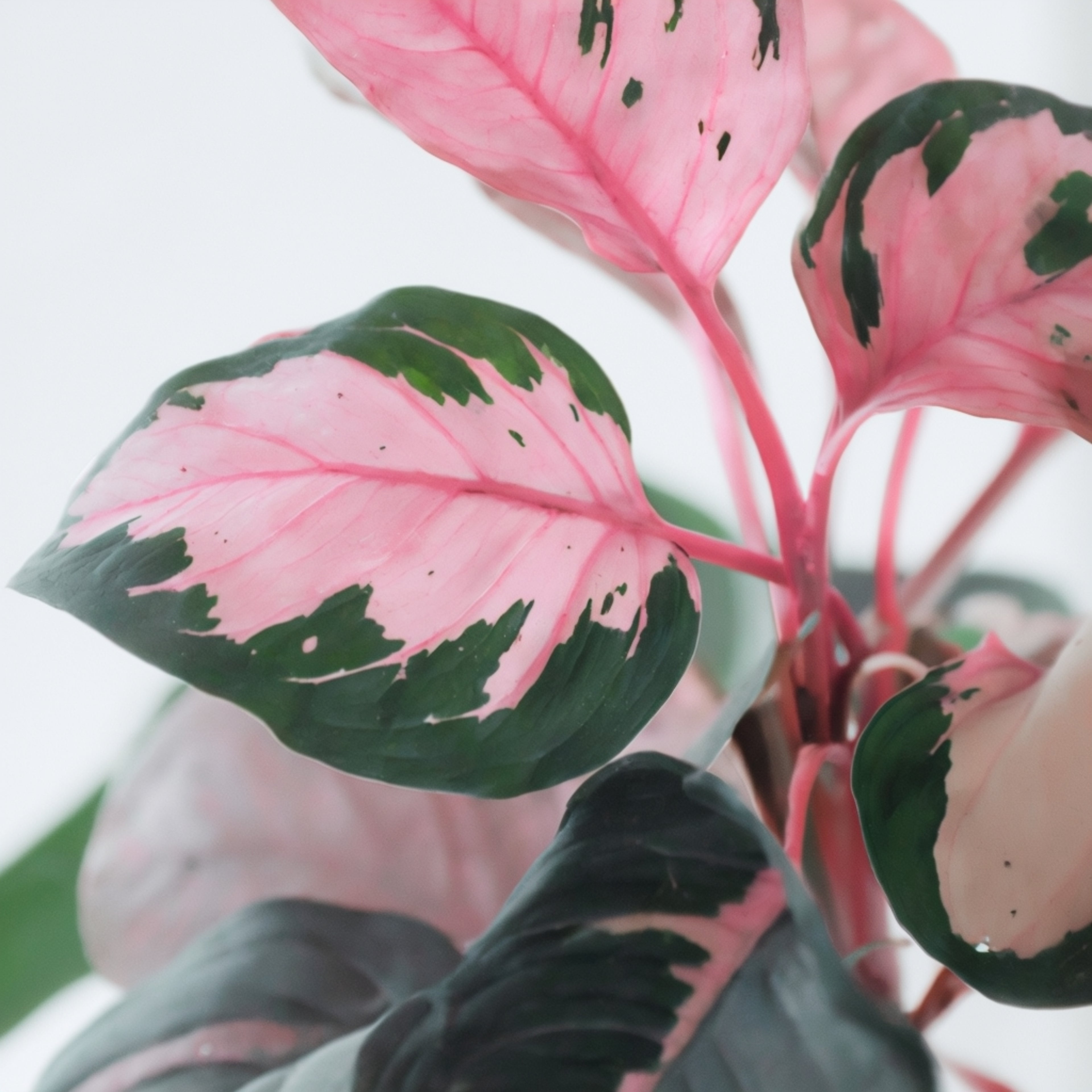 Philodendron Pink Princess Live Plant | Pink Princess Philodendron in Self-Watering 4'' Inch Pot | Easy Plants Live Houseplants for Home & Office Décor