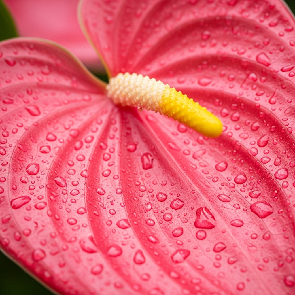 Pink Anthurium Live Plant in 4 Inch Pot, Live House Plants, Great for Home & Office Styling, Succulent Arrangements & Beginner Growers