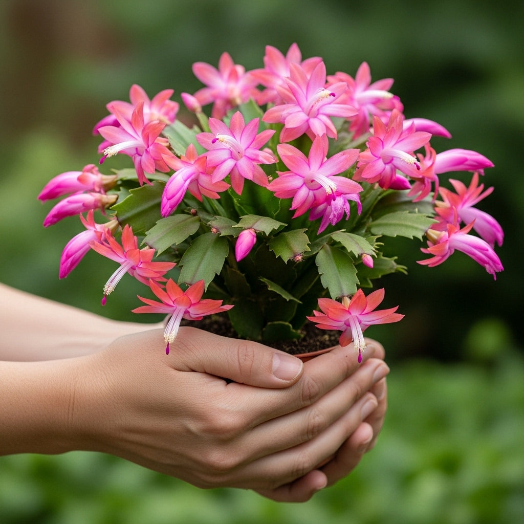 Pink Easter Cactus Plants Live | Spring Cactus Plant 3 Inch Tall | Compact Flowering Easter Cactus | Low Maintenance Indoor Houseplant for Home Decor