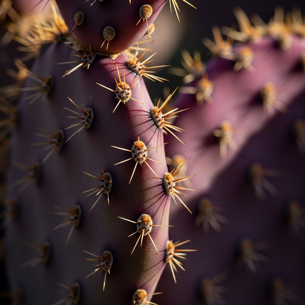 Purple Prickly Pear Cactus Live Plant in 3 Inch Potted | Hardy Desert Cactus for Indoor Display, Outdoor Gardens, Xeriscaping, Borders & Containers