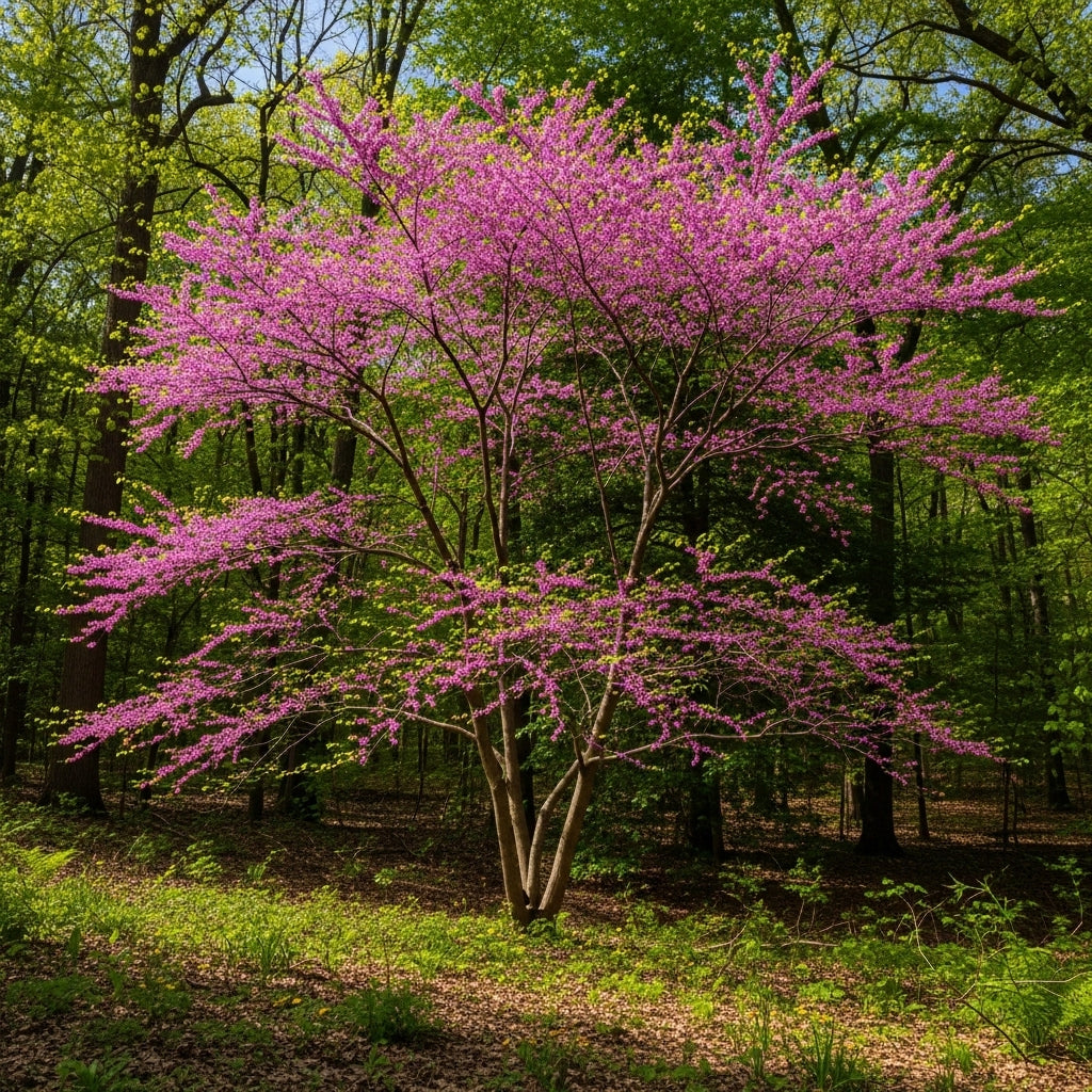 Live Eastern Redbud Tree for Planting, 12-18 Inch Tall in Quart Pot, Beautiful Ornamental Redbud for Home, Garden, Yard & Outdoor Landscaping, Low-Maintenance, Easy-Grow Starter Plant