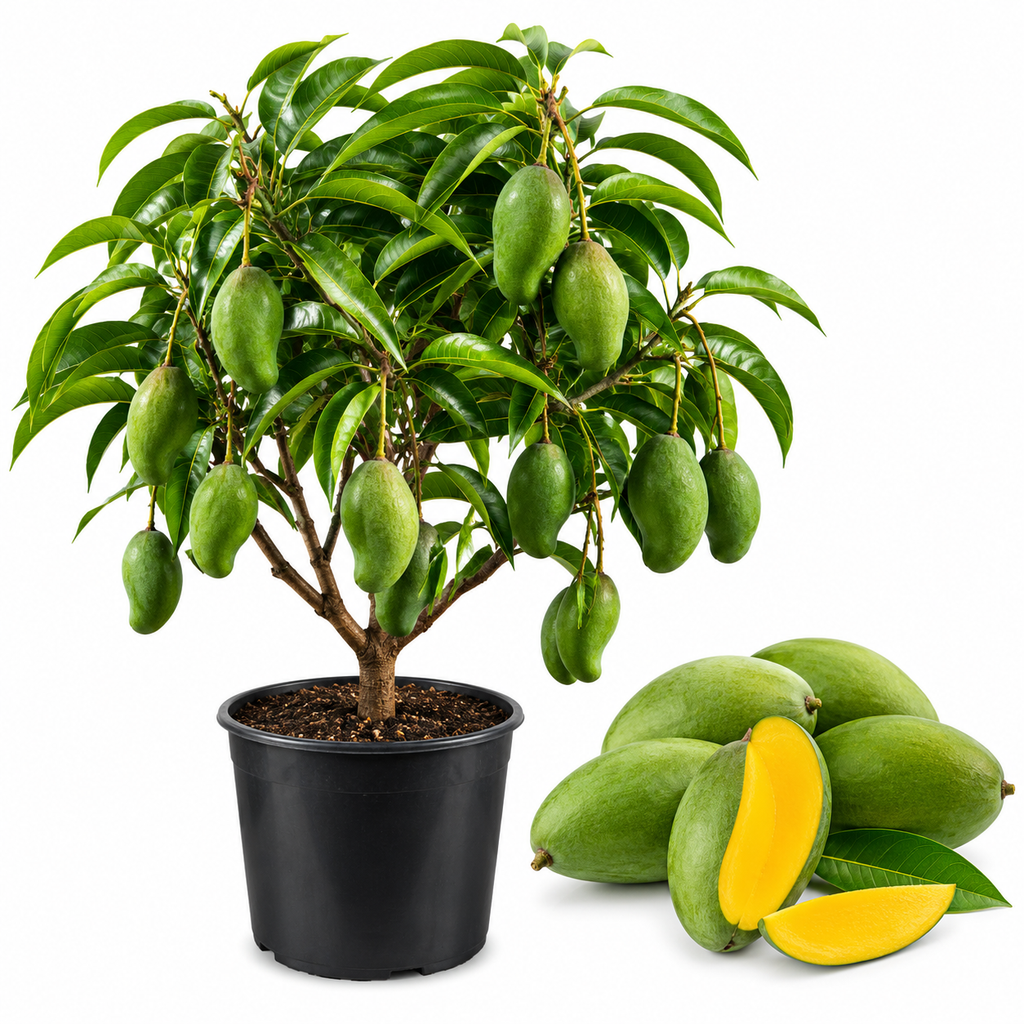 Keo Savoy Mango Trees Live Plants 2.5–3 Ft | Rich Sweet Mango Variety | Tropical Fruit Tree for Outdoor Growing (No Ship to CA,HI,AK)