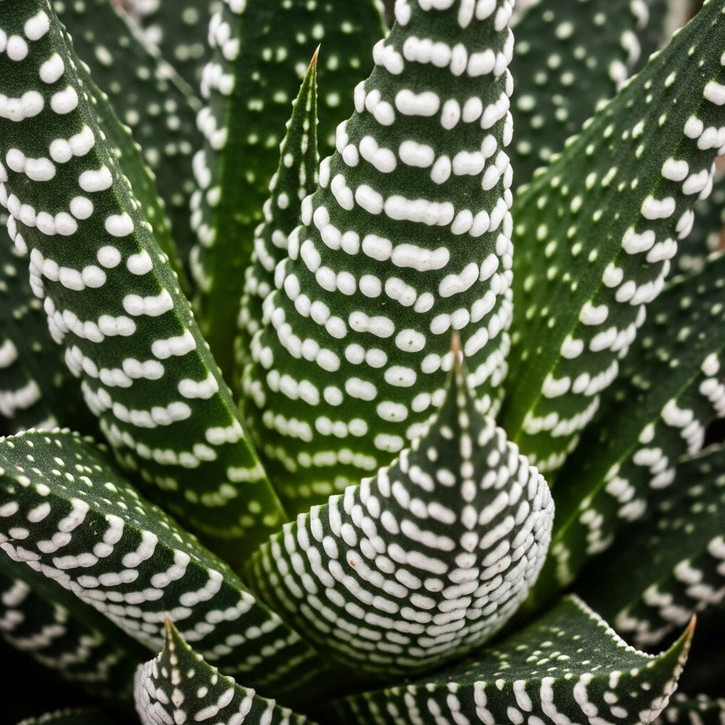 Snow White Zebra Plant in 4 Inch Pot, Exotic & Unusual House Plant, Ideal for Modern Home Décor, Desk Displays & Plant Collections, Easy to Grow