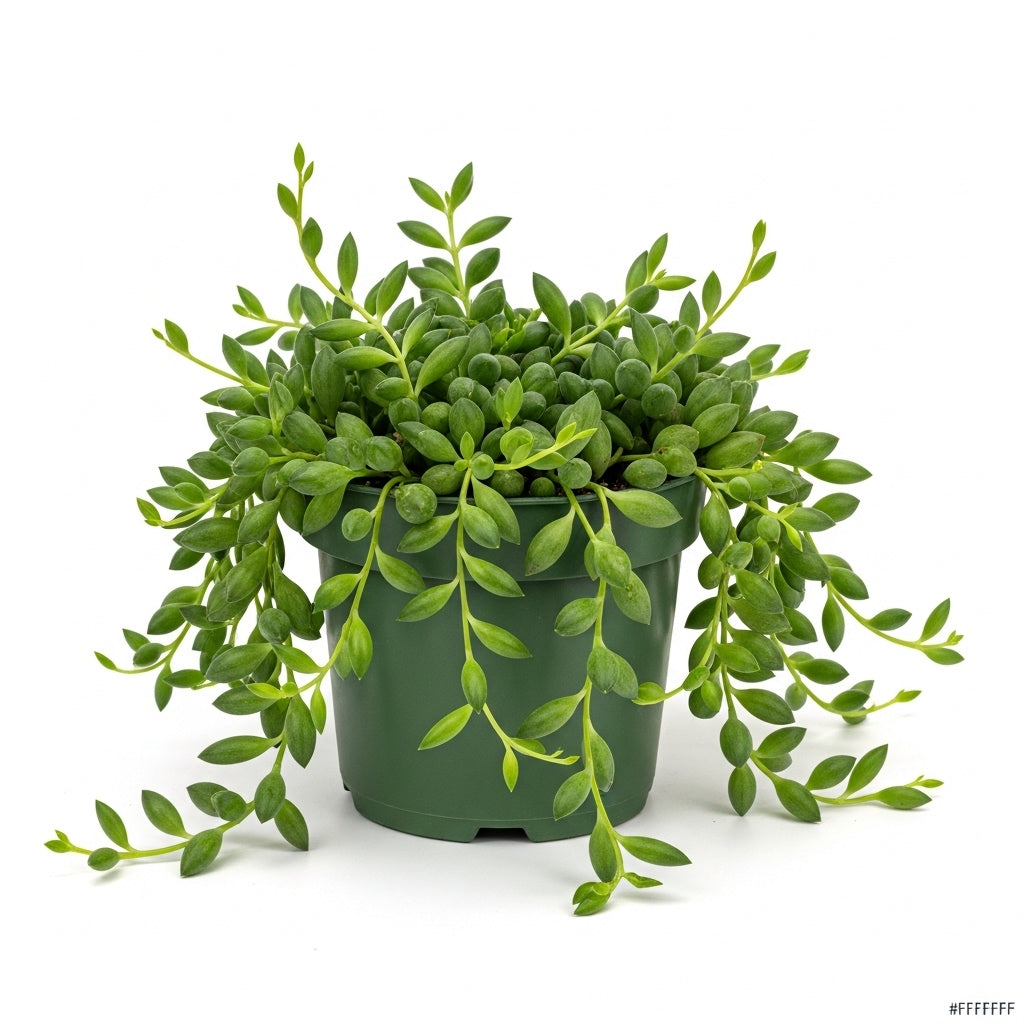 String of Dolphins Live Plant in 4'' Inch Pot | Trailing Succulent for Hanging Displays | String of Dolphins Plant Live for Home & Office