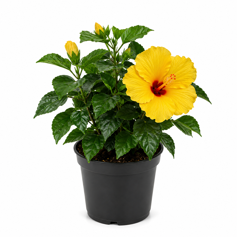 Tequila Tropical Hibiscus Plant Live, 6-10 Inch Tall Hibiscus Tree, Well Rooted, Eye-Catching Perennial for Balcony & Garden