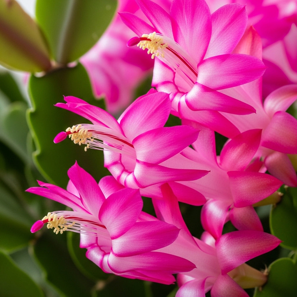 Christmas Thanksgiving Cactus Live Plant in 4" Inch Pot | Beautiful Christmas Cactus Plants | Easy-Care Indoor Houseplant | Perfect Holiday Gift for Plant Lovers