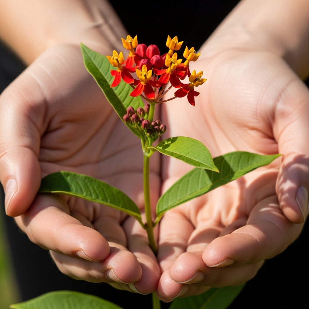 Milk Weed Live Plant | 4 Inch Tall | Flowering Outdoor Plant for Garden Beds, Containers & Pollinator-Friendly Spaces | Easy to Grow
