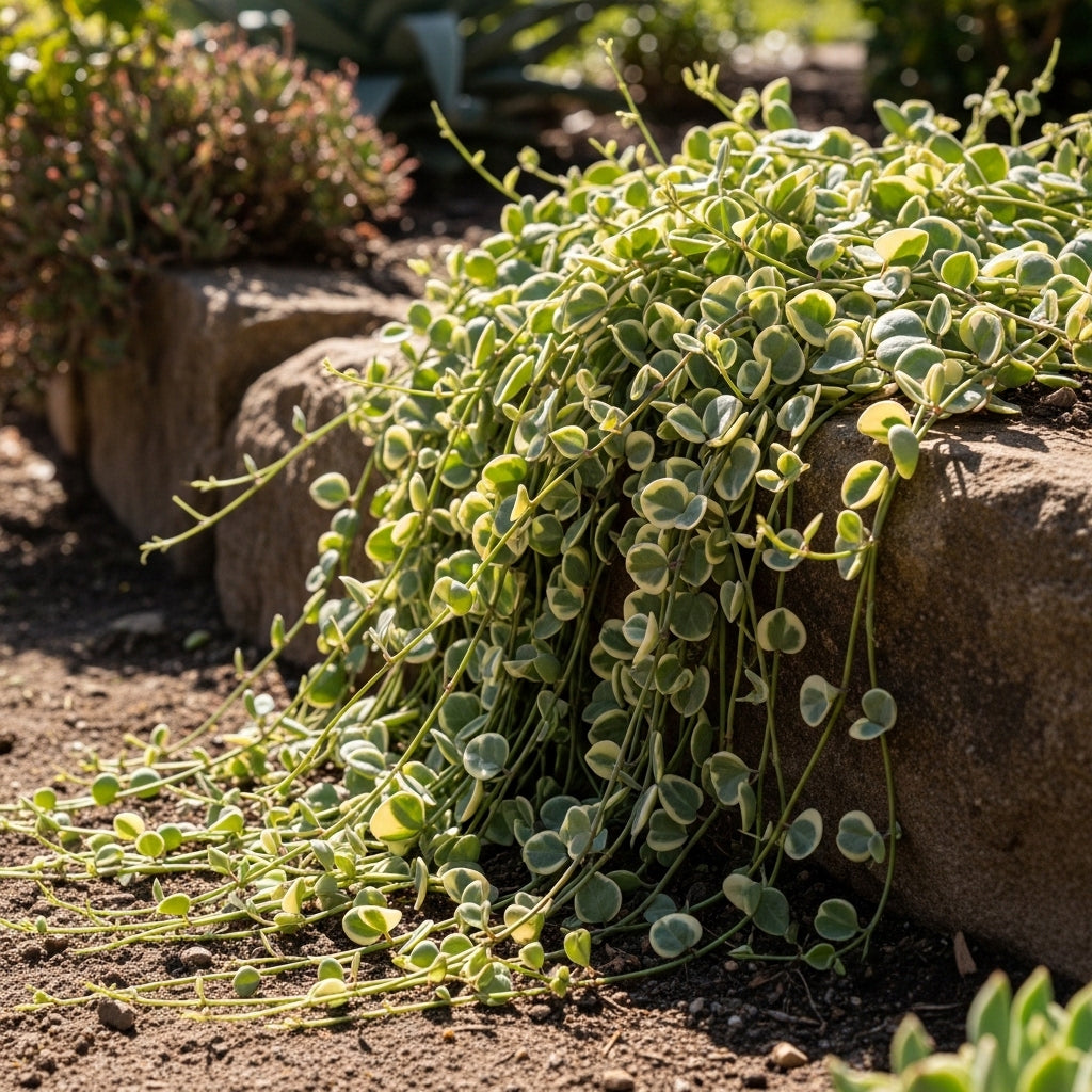 Variegated String of Hearts Plant Live – Succulents Plants Live 4” Variegated String of Hearts Plant Live | Rare Variegated Ceropegia Woodii| Suitable for Indoor Décor & Easy Care Gift