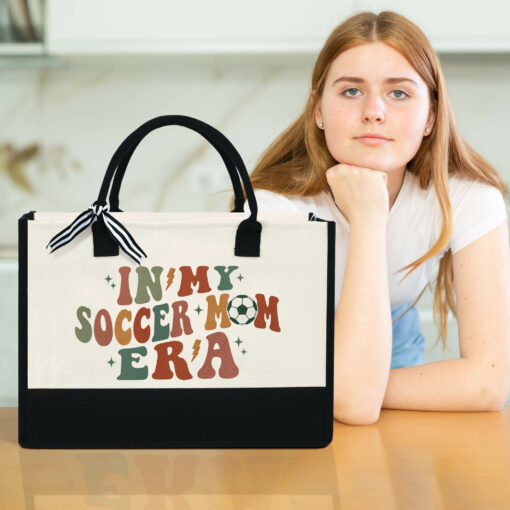 Gingerglowgifts Soccer Mom Tote Bag, In My Soccer Mom Era Bag, Mother's Day Gift MLN2799TTH