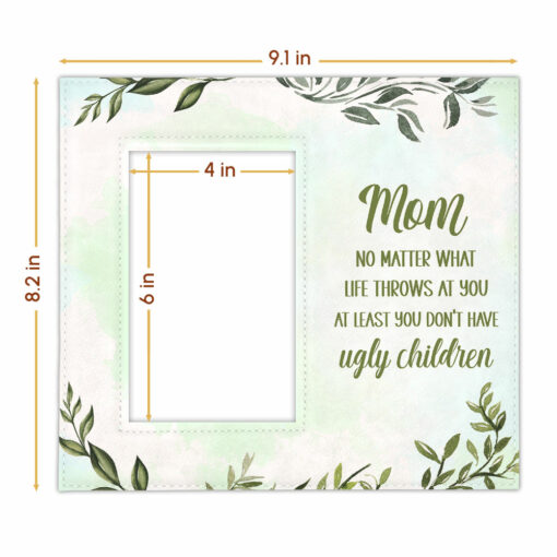 Gingerglowgifts Funny Gift For Mom Leather Photo Frame TPT1705PS