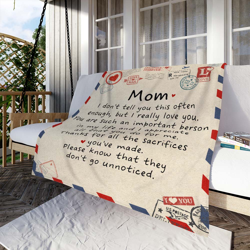 Fleece Blanket Mother's Day gift