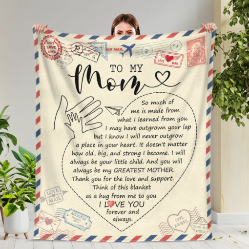 Gingerglowgifts To My Mom, My Greatest Mother, Mother's Day Gifts for Mom Fleece Blanket TPT1189NTH