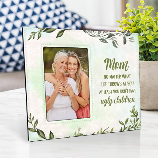 Gingerglowgifts Funny Gift For Mom Leather Photo Frame TPT1705PS