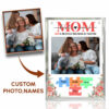 Gingerglowgifts Personalized Gift For Mom, Love Is The Piece Acrylic Magnetic Frame TPT1764PS