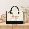 Gingerglowgifts Personalized Nail Artist Gifts, Nail Boss Tote Bag TQN2170PTL