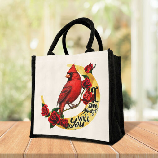 Gingerglowgifts Cardinal I Am Always With You Tote Bag TPT1827TNB